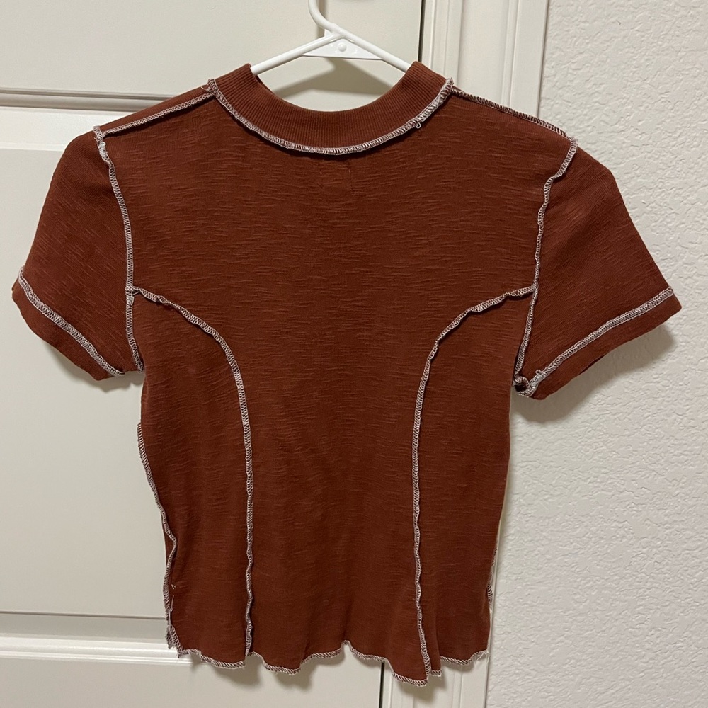 BDG urban outfitters inside out seamed t-shirt